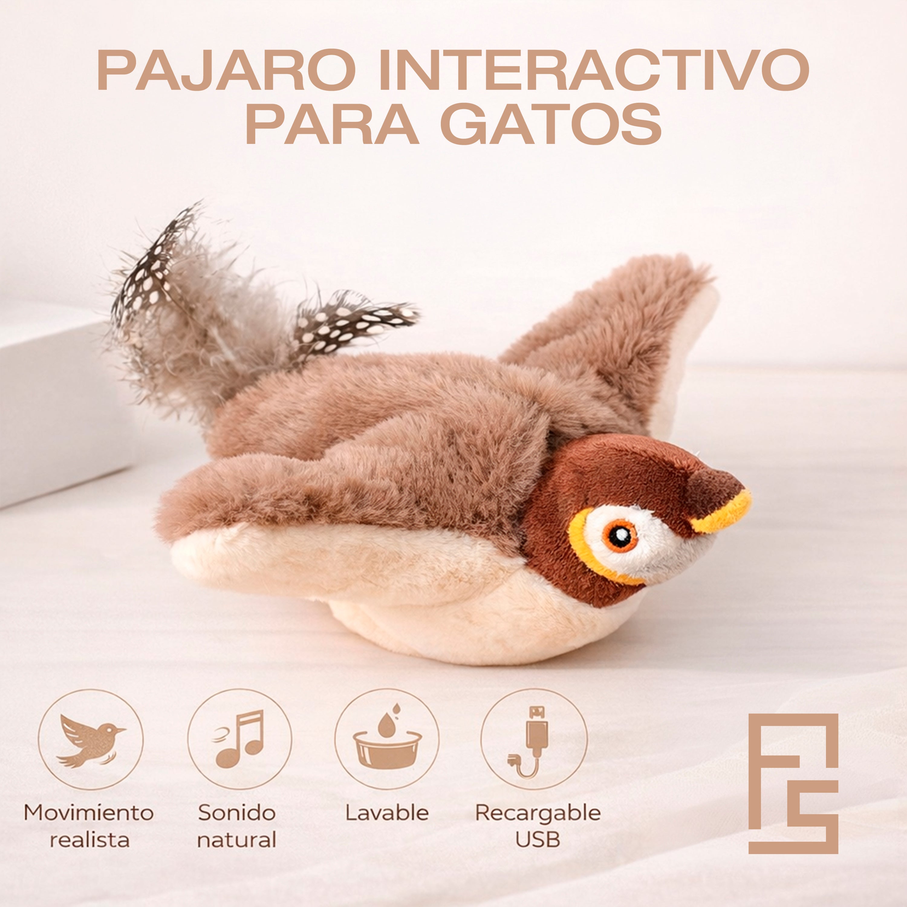 Pajaro Interactivo para Gatos