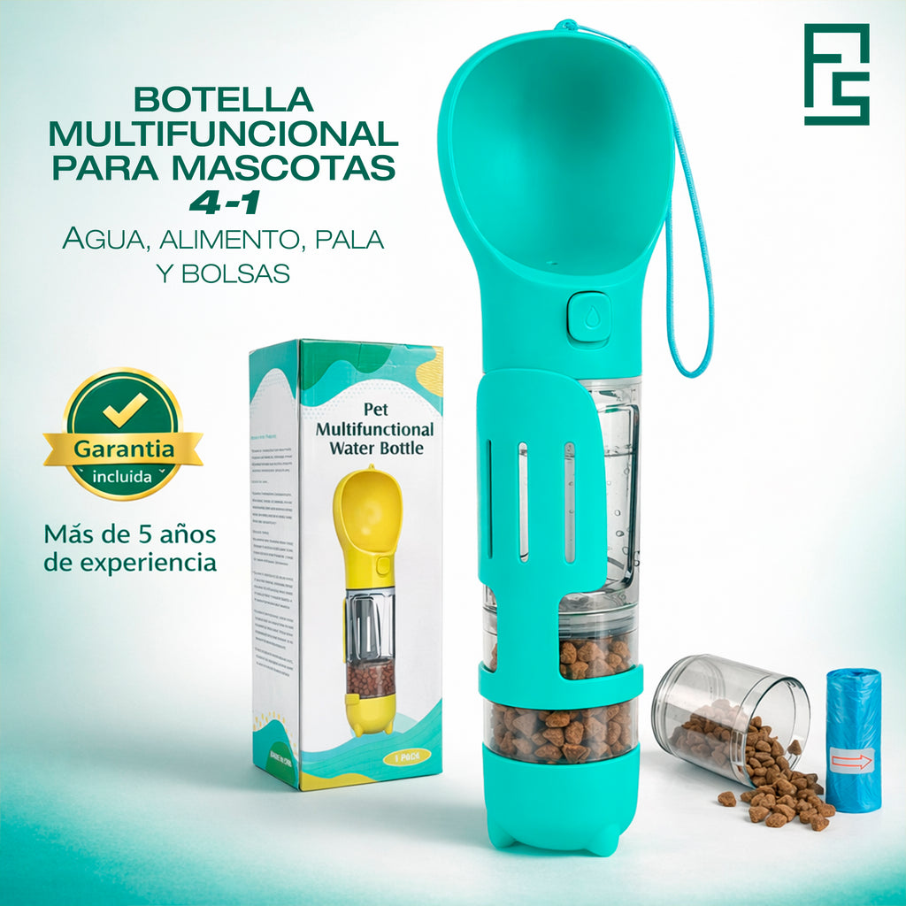 BOTELLA DE MASCOTAS MULTIFUNCIONAL