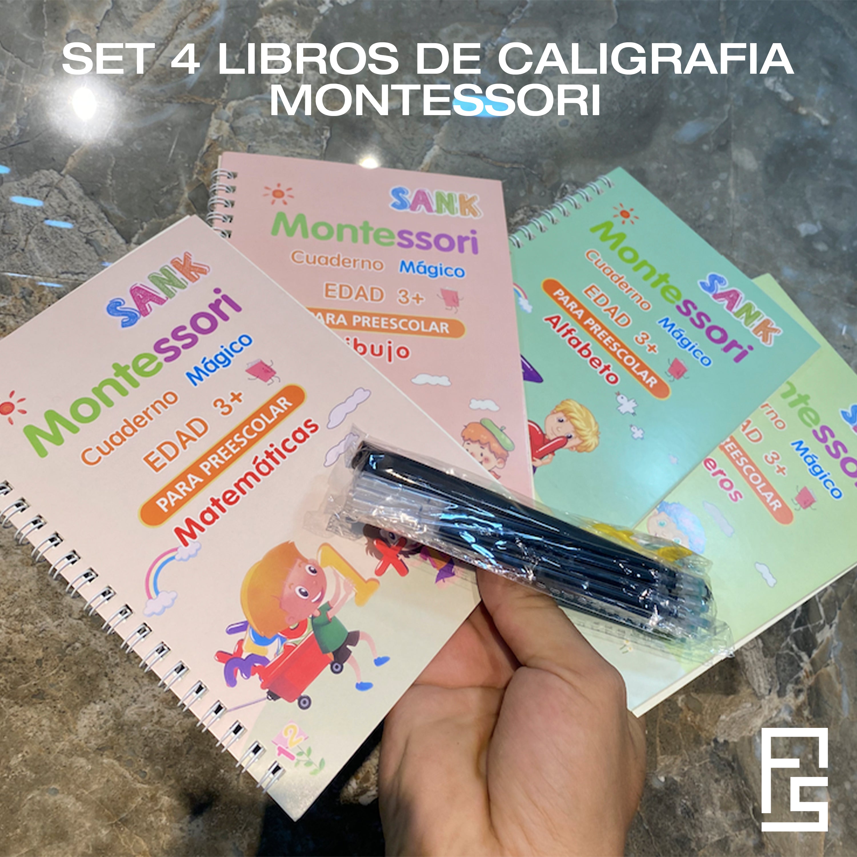 Kit Libros de caligrafia Montessori