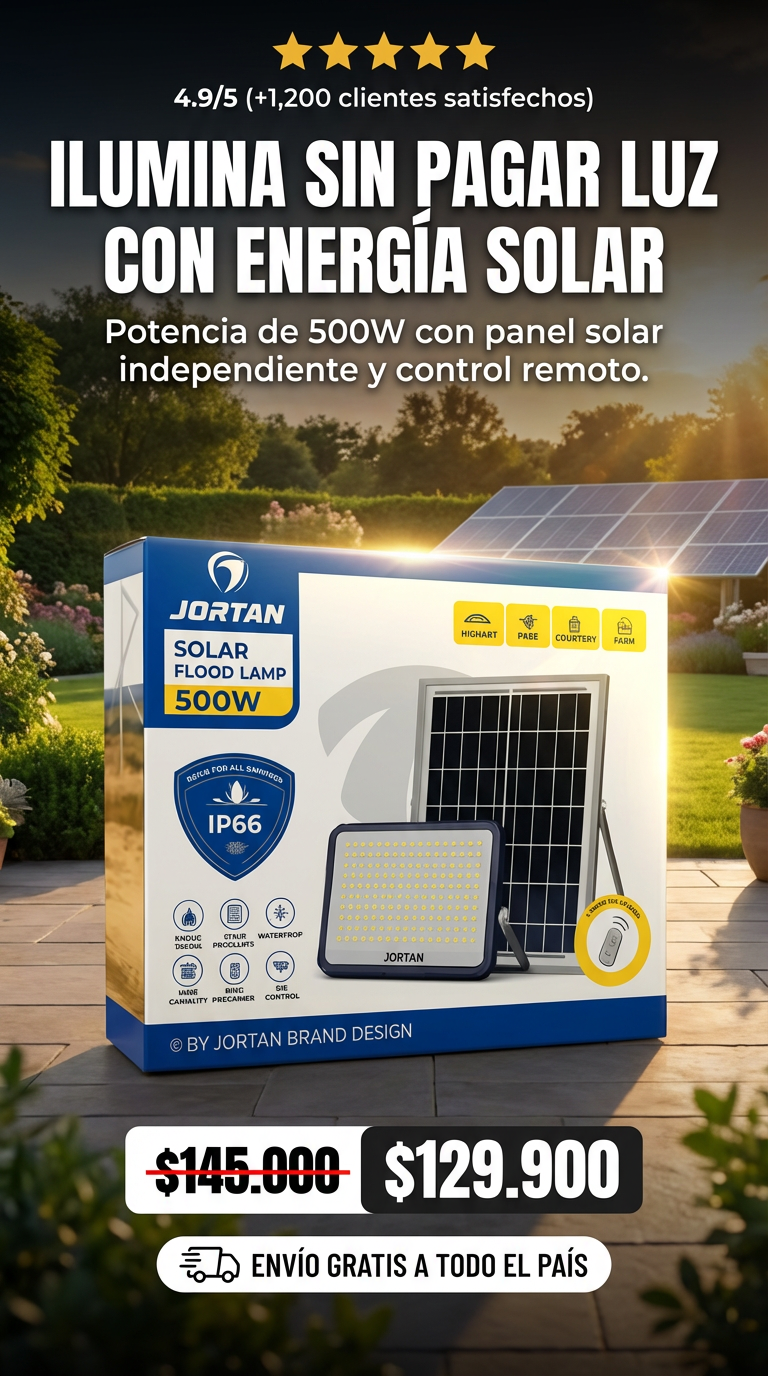 REFLECTOR SOLAR 500W