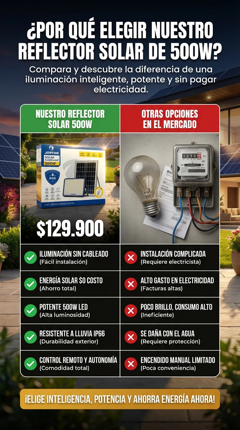 REFLECTOR SOLAR 500W